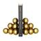 5" Gold Stainless Steel Stacked Orb Bookends Set